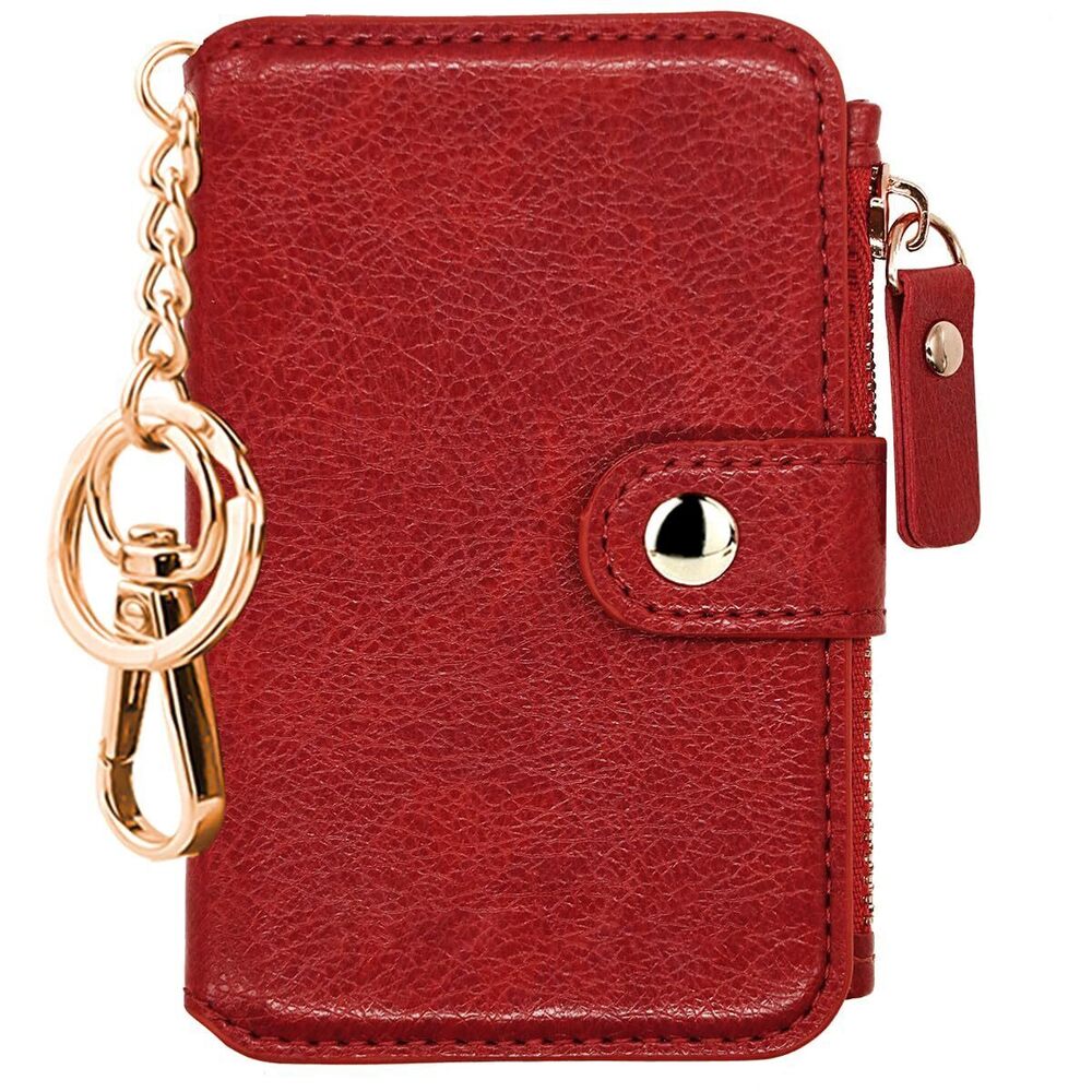 3469 Keychain Wallet, Minimalist Credit Card Holder with Coin Purse Card
